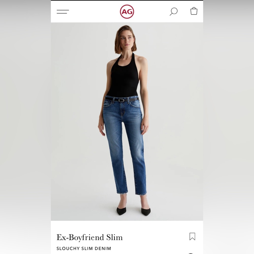 NEW W/T AG Ex-boyfriend slouchy slim, size 27.